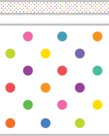 Colorful Dots Straight Border