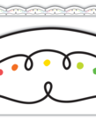 Squiggles and Colorful Dots Border