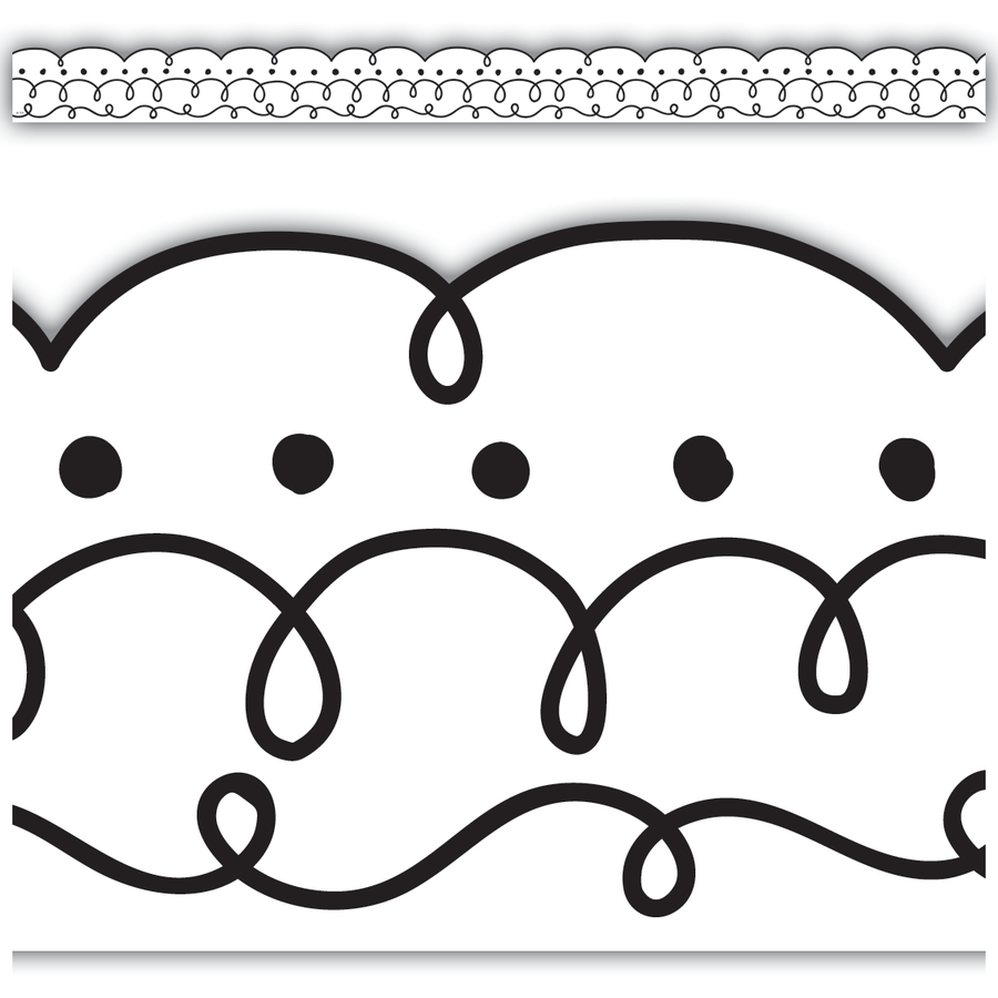 Squiggles and Dots Border