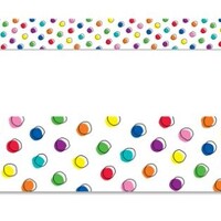 Doodle Dots on White Border