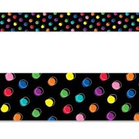 Doodle Dots On Black Border