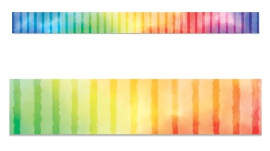 Rainbow Row Straight Border