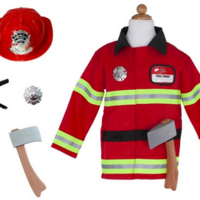 Firefighter Costume W/Garment Bag-(5-6)