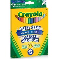 Crayola Ultra-Clean Classic Colors Fine Line 12pk