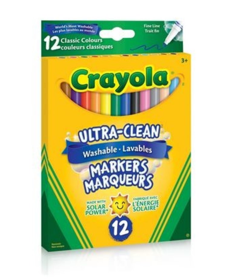 Crayola Ultra-Clean Classic Colors Fine Line 12pk
