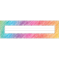 Colorful Scribble Name Plate