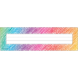 Colorful Scribble Name Plate