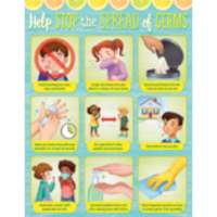 Lemon Zest Stop the Spread of Germs Chart