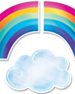 Rainbows and Clouds Cut-outs
