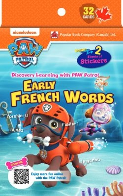 Paw Patrol Early French Words Flashcards