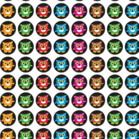 Bright Owls Super Spots Stickers
