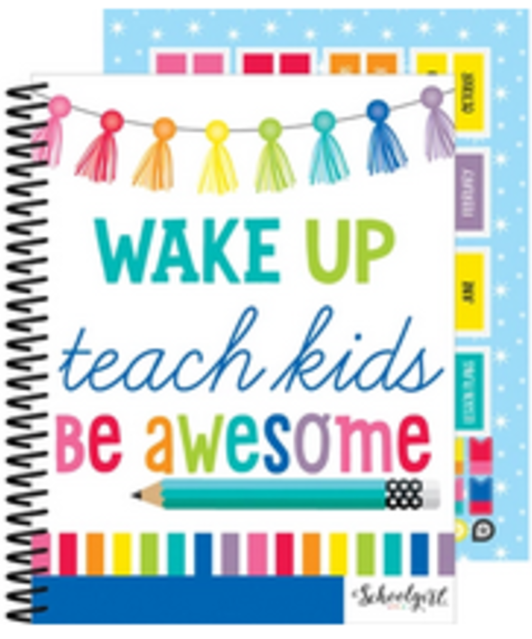 Wake Up, Teach Kids,Be Awesome Teacher Planner