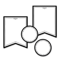 Pennants 6" Cutouts