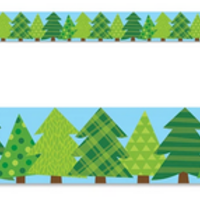 Patterned Pines Straight Border EZ Border