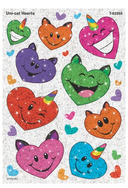 Uni-Cats Hearts Stickers