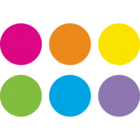 Spot On Dry-Erase Spots - Bright Circles
