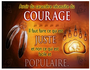 Courage-French Poster