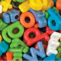 Lowercase Letter Beads 288pk