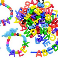 Manuscript Letter Beads 288pk