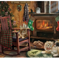 Cobble Hill Kittens by the Stove 500pc