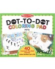 123 Dot-to-Dot Pets Coloring Pad