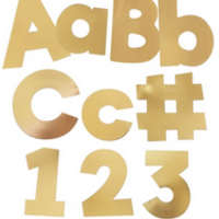 Gold Foil Letters