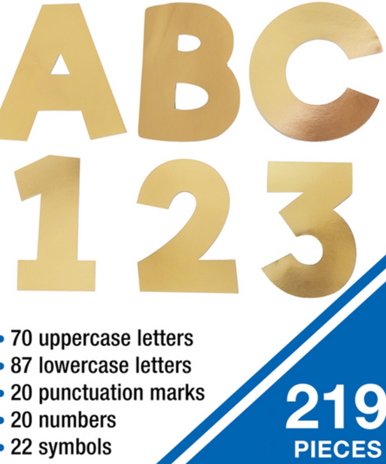 Gold Foil Letters - Inspiring Young Minds to Learn