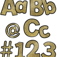 Gold Glitter Letters