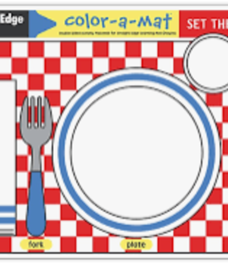 Set The Table Learning Place Mat