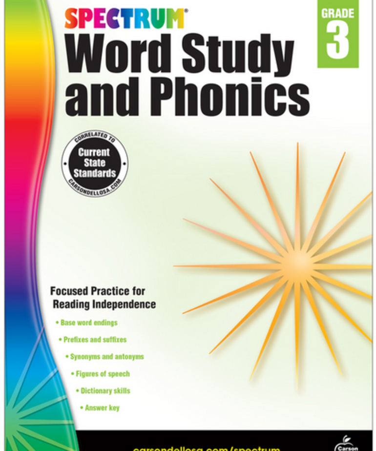 Spectrum Word Study and Phonics (3) Book
