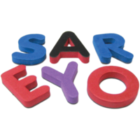 Magnetic Foam: Small Uppercase Letters