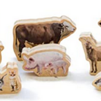 My Wooden Farm Animals-10pc