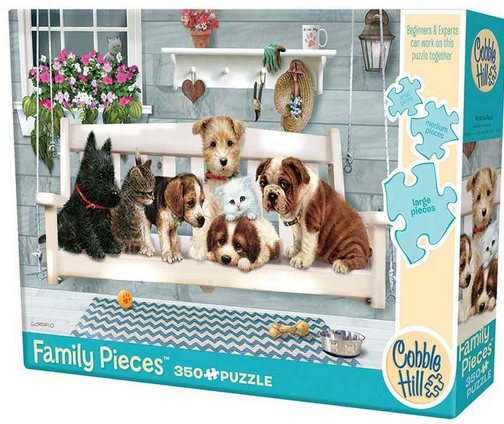 Cobble Hill Porch Pals Family Puzzle 350pc