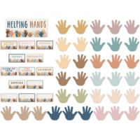Everyone is Welcome Helping Hands Mini Bulletin Board