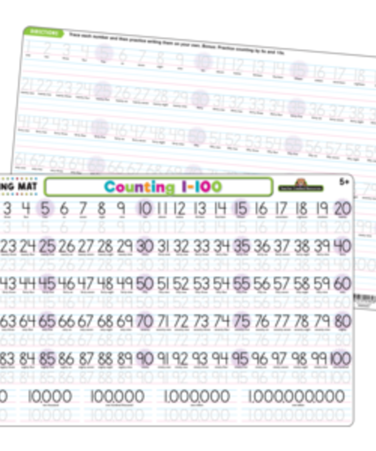 Counting 1-100 Learning Mat