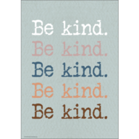 Be Kind, Be Kind, Be Kind Positive Poster