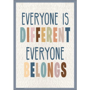 Everyone is Different ,Everyone Belongs Positive Poster