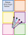 Colorful Magnetic Dry Erase Squares