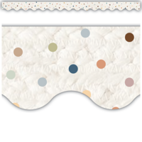 Everyone is Welcome Dots Scalloped Border