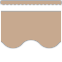 Light Brown Scalloped Border
