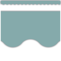 Calming Blue Scalloped Border