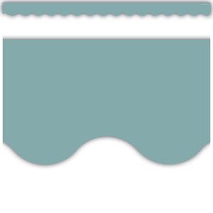 Calming Blue Scalloped Border