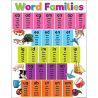 Teacher Created Resources Colourful Word Families Chart