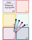 Oh Happy Day Magnetic Dry Erase Squares