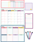 Oh Happy Day Magnetic Dry Erase Calendar Set