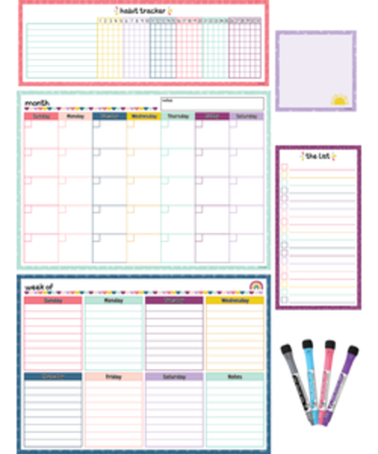 Oh Happy Day Magnetic Dry Erase Calendar Set