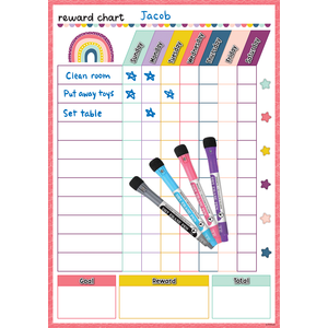 Oh Happy Day Magnetic Dry Erase Reward Chart