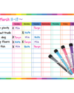 Colorful Magnetic Dry Erase Task Chart