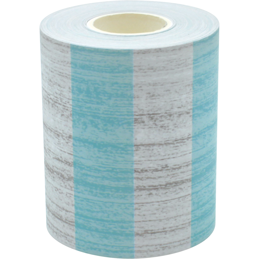 Vintage Blue Stripes Straight Rolled Border Trim