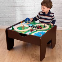 2-in-1 Activity Table-Espresso